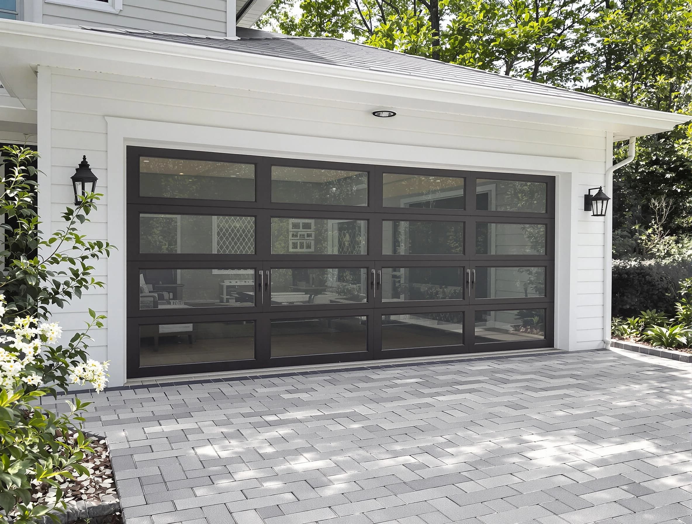 Blackwells Mills Garage Door Repair design specialist presenting custom garage door options to Blackwells Mills homeowner