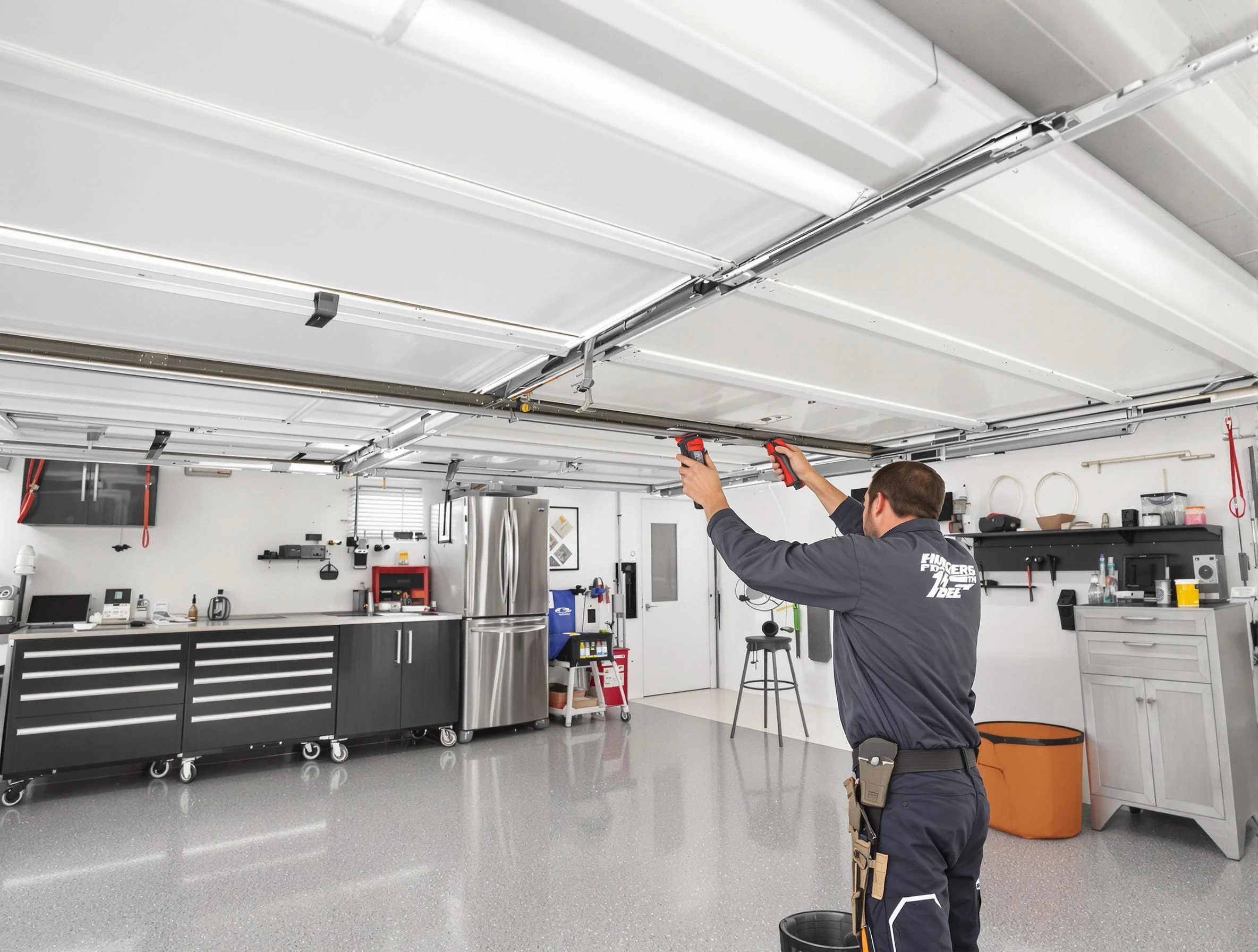 Overhead garage door repair service by Blackwells Mills Garage Door Repair in Blackwells Mills